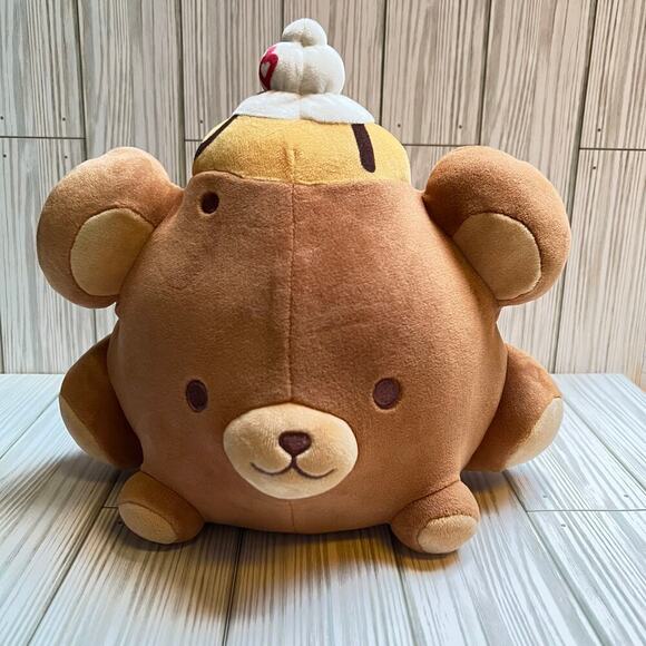 SMOOSHY MUSHY TAN BEAR BABSY SQUISHY PLUSH 8" Scented - Picture 1 of 5